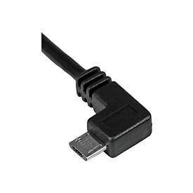 StarTech.com StarTech Micro USB Lade/Sync-Kabel - St/St - Micro USB linksgewinkelt - 1m - USB auf Micro USB Ladekabel - USB-Kabel - Micro-USB Typ B (M)