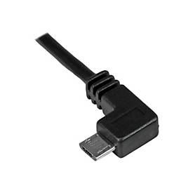 StarTech.com StarTech Micro USB Lade/Sync-Kabel - St/St - Micro USB linksgewinkelt - 1m - USB auf Micro USB Ladekabel - USB-Kabel - Micro-USB Typ B (M)