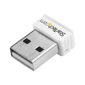 Image of StarTech.com USB 150Mbps Mini Wireless N Network Adapter - 802.11n/g 1T1R USB WiFi Adapter - White USB Wireless Adapter - Wireless NIC (USB150WN1X1W) - Netzwerkadapter - USB 2.0
