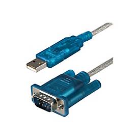 Image of StarTech.com USB 2.0 auf Seriell Adapter Kabel - USB zu RS232 / DB9 Schnittstellen Konverter - Stecker / Stecker 0,9m - Serieller Adapter - USB 2.0 - RS-232