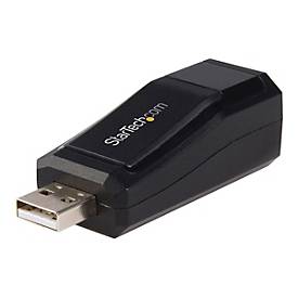 USB 2.0 Fast Ethernet Adapter - Lan Nic USB Netzwerkadapter 10 / 100 Mbit/s - Schwarz - Netzwerkadapter