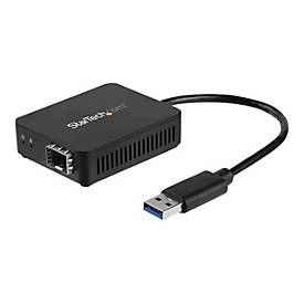 USB 3.0 auf LWL Konverter - Offener SFP - USB 3.0 Gigabit Ethernet Netzwerk Adapter - 1000BASE-SX/LX - Windows / Mac / Linux -