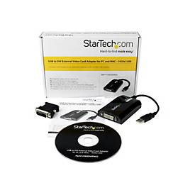 Image of StarTech.com USB auf DVI Video Adapter - Externe Multi Monitor Grafikkarte für PC und MAC - 1920x1200 - USB/DVI-Adapter - USB bis DVI-I - 27 m