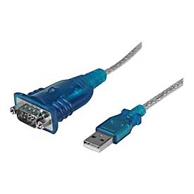 Image of StarTech.com USB auf Seriell Adapterkabel - USB 2.0 zu RS232 / DB9 Schnittstellen Konverter - Stecker / Stecker - Serieller Adapter - USB 2.0 - RS-232