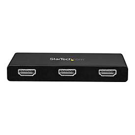 Image of StarTech.com USB C auf HDMI Multimonitor Adapter - 3 Port MST Hub - USB-C Multi Monitor - Monitor Splitter - USB 3.1 Typ C - Videoadapter - HDMI / USB - 30 cm