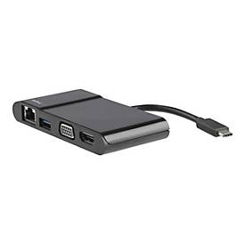 Image of StarTech.com USB-C Multiport Adapter für Laptops - 4K HDMI oder VGA - USB 3.0 - USB C Reiseadapter - USB-C Mini Dockingstation - Auslaufartikel Ersetzt durch DKT31CHVL (DKT30CHV) - Videoadapter - HDMI/VGA/Audio/USB - 11.4 cm