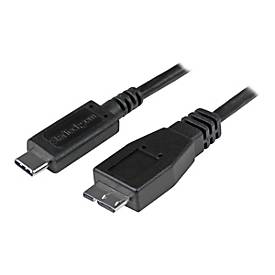 Image of StarTech.com USB C to Micro USB Cable 0.5m - USB 3.1 Type C to Micro USB Type B Cable - Micro USB 3.1 to USB-C - Thunderbolt 3 Compatible (USB31CUB50CM) - USB Typ-C-Kabel - USB-C bis Micro-USB Typ B - 50 cm