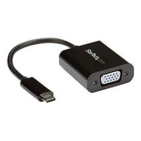 Image of StarTech.com USB-C to VGA Adapter - Black - 1080p - Video Converter For Your MacBook Pro - USB C to VGA Display Dongle (CDP2VGA) - USB/VGA-Adapter
