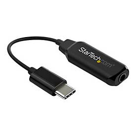 USBCAUDIO USB C AUX Adapter ( Aktiv,USB C auf Klinke, USB Typ C Digital auf 3,5mm Adapter) schwarz - Audio-Adapter - 12 cm
