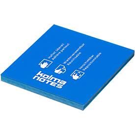 Statische Notizzettel Kolma Notes, 76 x 76 mm, 100 Blatt, blau