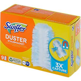 Staubwedelbezug Swiffer Duster Staubmagnet, mit Febreze-Duft, Polyester, Nachfüllpackung mit 9 Stück