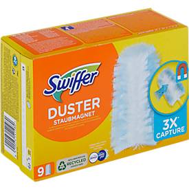Staubwedelbezug Swiffer Duster Staubmagnet, mit Febreze-Duft, Polyester, Nachfüllpackung mit 9 Stück