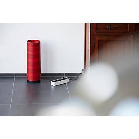 Steckdosenleiste brennenstuhl Ecolor, 4-fach im Winkel von 45°, mit Schalter, IP20, Kabellänge 1,5 m, L 235 x B 58 x T 80 mm, Kunststoff, schwarz-weiß