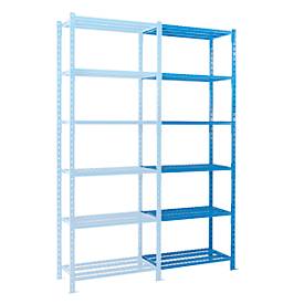 Steckregal-Anbaufeld, m. 6 Drahtgitterböden, B 1010 x T 800 x H 3000 mm