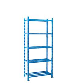 Steckregal-Grundfeld, m. 5 Drahtgitterböden, B 1010 x T 600 x H 2500 mm