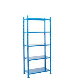 Steckregal-Grundfeld, m. 5 Stahlblechböden, B 1260 x T 500 x H 2500 mm