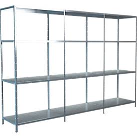 Steckregal, H 1800 x B 2600 x T 500 mm, verzinkt