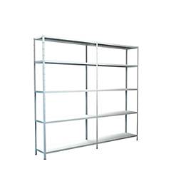 Steckregal, H 2000 x B 2200 x T 350 mm, weiß