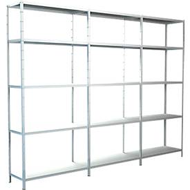 Steckregal, H 2000 x B 2600 x T 350 mm, weiß