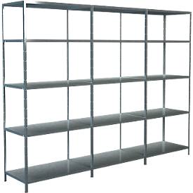 Steckregal, H 2000 x B 2600 x T 500 mm, verzinkt