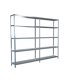 Steckregal, H 2000 x T 350 mm, verzinkt