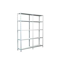 Steckregal, H 2000 x T 350 mm, weiß