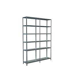 Steckregal, H 2300 x B 1600 x T 350 mm, verzinkt