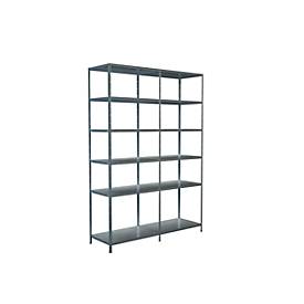 Steckregal, H 2300 x B 1600 x T 500 mm, verzinkt