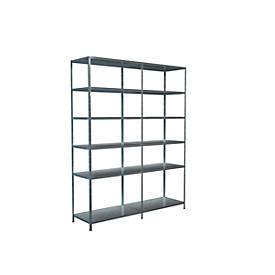 Steckregal, H 2300 x B 1800 x T 500, verzinkt