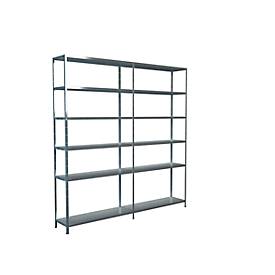 Steckregal, H 2300 x T 350 mm, verzinkt