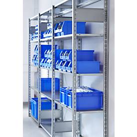 Steckregal MULTIplus150 Express, 5 Fachböden, Tragkraft 150 kg/Boden, Feldlast 1300 kg, B 1000 x H 2000 mm, diverse Tiefen