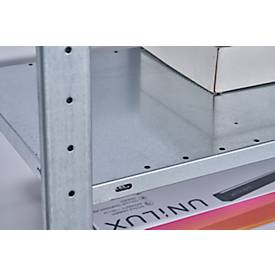 Steckregal MULTIplus150 Express, 5 Fachböden, Tragkraft 150 kg/Boden, Feldlast 1300 kg, B 1000 x T 300 x H 2000 mm, Stahl