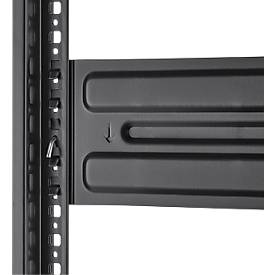 Steckregal ORDO Business, Grundregal, modular, 5 Fachböden, Fachlast 140 kg, Feldlast 1000 kg, B 1060 x T 635 x H 2500 mm, Stahl, schwarz