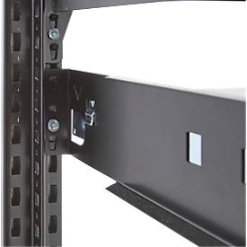 Steckregal ORDO Home, Grundregal, 3 Fachböden, multifunktional, mobil, B 1060 x T 435 x H 1750 mm, tiefschwarz matt RAL 9005