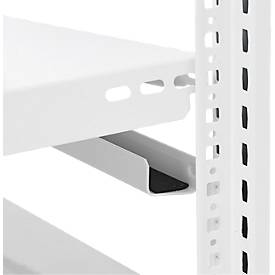 Steckregal ORDO Home, Grundregal, 3 Fachböden, multifunktional, mobil, B 1060 x T 435 x H 1750 mm, verkehrsweiß RAL 9016