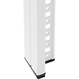 Steckregal ORDO Home, Grundregal, 3 Fachböden, multifunktional, mobil, B 1060 x T 435 x H 1750 mm, verkehrsweiß RAL 9016