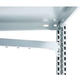 Steckregal ORDO Industry, Grundregal, modular, 5 Fachböden, Fachlast 140 kg, Feldlast 1200 kg, B 810 x T 835 x H 2000 mm, Stahl verzinkt