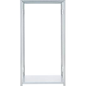 Steckregal ORDO Industry, Grundregal, modular, 5 Fachböden, Fachlast 185 kg, Feldlast 1200 kg, B 1360 x T 635 x H 2000 mm, Stahl verzinkt