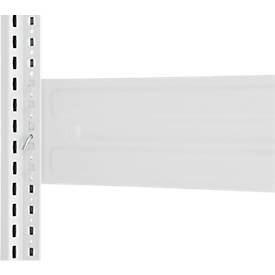 Steckregal ORDO Professional, Grundregal, modular, 5 Fachböden, Fachlast 140 kg, Feldlast 1200 kg, B 1060 x T 535 x H 2000 mm, Stahl, verkehrsweiß RAL 9016