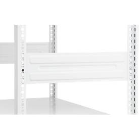 Steckregal ORDO Professional, Grundregal, modular, 5 Fachböden, Fachlast 185 kg, Feldlast 1200 kg, B 1360 x T 835 x H 2000 mm, Stahl, verkehrsweiß RAL 9016