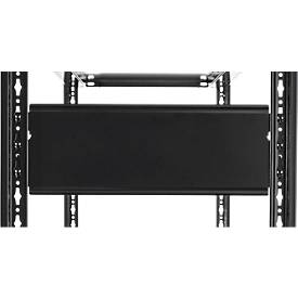 Steckregal Schulte Lagertechnik MULTIplus 150, Grundregal mit Längenriegel, 5 höhenverstellbare Fachböden, bis 1300 kg, B 1000 x T 500 x H 2000 mm Stahl, schwarz