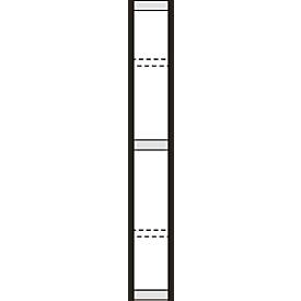 Steckregal Stora 100, Abschlussrahmen für 5 Böden, schwarz