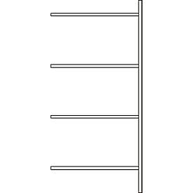 Steckregale System R 3000, Anbaufeld, B 1025 mm, 4 Böden lackiert