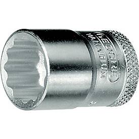 Steckschlüsseleinsatz D 30 3/8 Zoll 12-kant SW 15mm L.30mm GEDORE