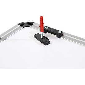 Stecktafel Ultradex Planrecord, Wandmontage, 61 waagerechte Schienen, B 1020 x T 22 x H 770 mm, schwarz