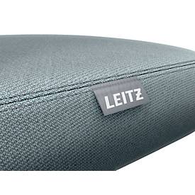 Steh-/Sitzhocker Leitz Ergo Active, ergonomisch, höhenverstellbar, gepolsterter Balance-Komfortsitz, Stoffbezug, 5 Rollen, Ø 600 x H 470-600 mm, grau-schwarz