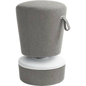 Steh-/Sitzhocker NICK, höhenverstellbar 570 - 900 mm, grau