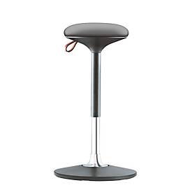 Steh-/Sitzhocker S 300, höhenverstellbar, mehrdimensionales Bewegungs-Gelenk, Sitzhöhe 590-850 mm, grau