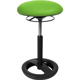 Stehhilfe Sitness HIGH BOB, für ergonomisches Sitzen, höhenverstellbar, Schwingeffekt, H 490-700 mm, apfelgrün, Gestell schwarz pulverbeschichtet