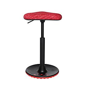 Stehhilfe Topstar Sitness H1, höhenverstellbar, um 360 ° drehbar, dynamisches Sitzen & Stehen, rot/rot
